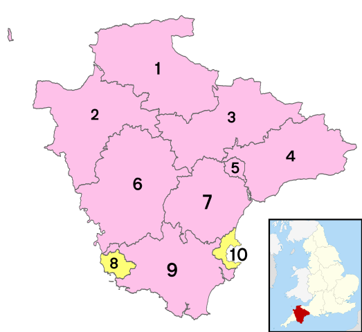 Devon numbered districts