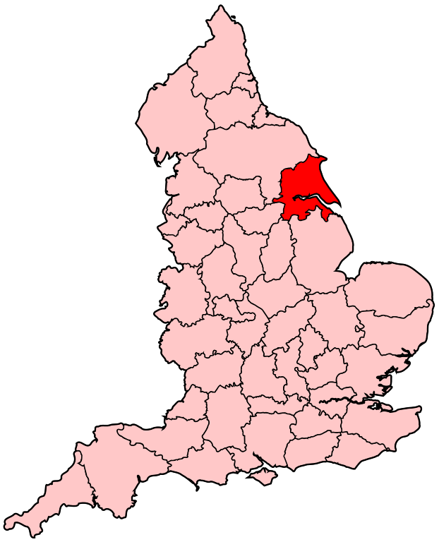 Humberside Location in England map