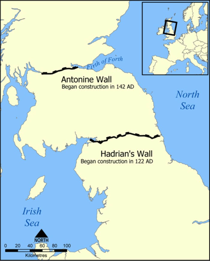 Hadrians Wall Map