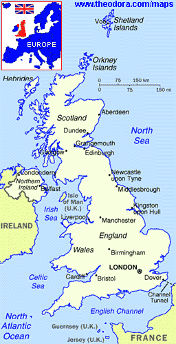 Map of the England