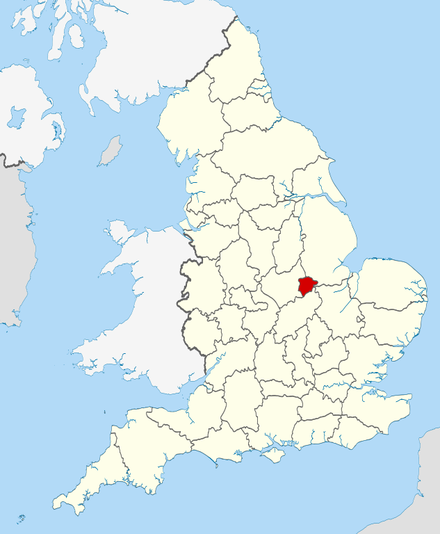 Large Rutland UK locator map