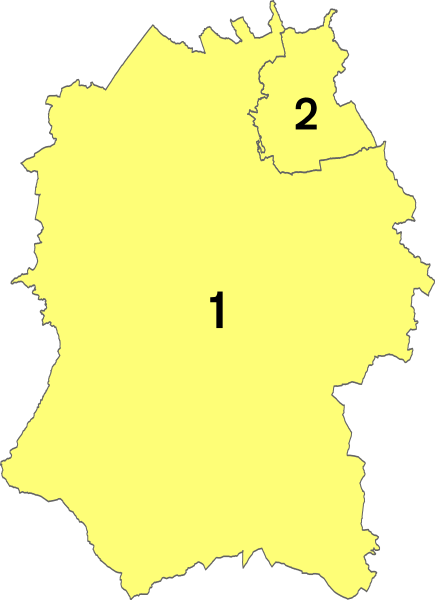 Large Wiltshire England map