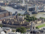 Tower of London and Tower Bridge from the Swiss Re Tower