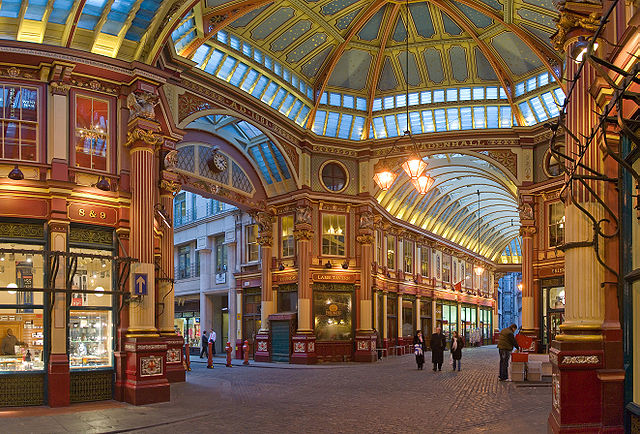 Leadenhall Market on Gracechurch Street, London