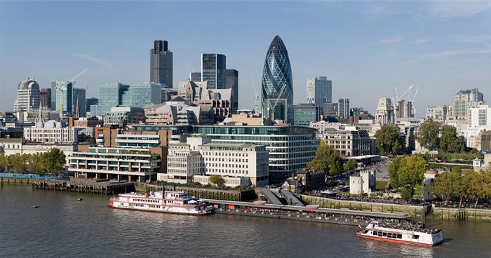 City of London skyline from London City Hall