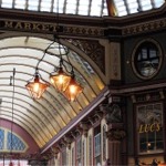 Leadenhall Market featuring Luc's Brasserie - a 1940s-style Parisian brasserie.