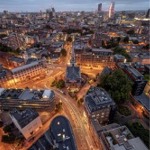 St. George the Martyr Church and Long Lane, London, England.