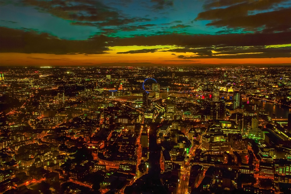 London Cityscape Panorama, England, UK.