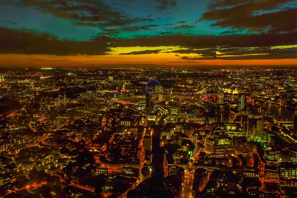 London Cityscape Panorama, England, UK.