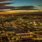 London Cityscape Panorama, England, UK.