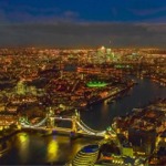 London Cityscape Panorama, England, UK.