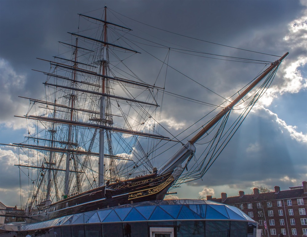 The Cutty Sark Sailing Ship, London, England, UK.