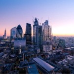 The City of London's financial district, England, UK.