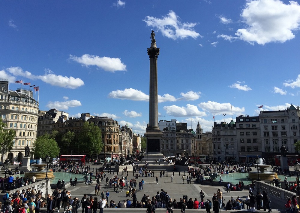 Trafalgar Square, London, England, UK.