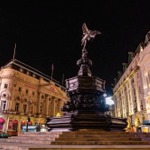 The Shaftesbury Memorial Fountain, Piccadilly Circus, London, England, UK.