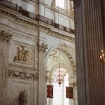 Interior photograph of St Paul's Cathedral in London, England.