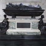 The memorial to Lord Leighton at St Paul's Cathedral's in London, England.