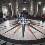 The Spot beneath the dome of St Paul's Cathedral in London England.