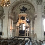 Arthur Wellesley, 1st Duke of Wellington's memorial at St Paul's Cathedral's in London, England.