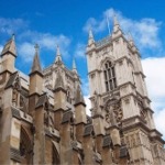 Westminster Abbey's northern facade showing its buttresses and Gothic architecture.