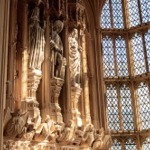 Statues of saints in the Henry VII Lady Chapel in Westminster Abbey.