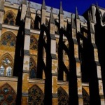 Exterior buttresses on Westminster Abbey London, England.