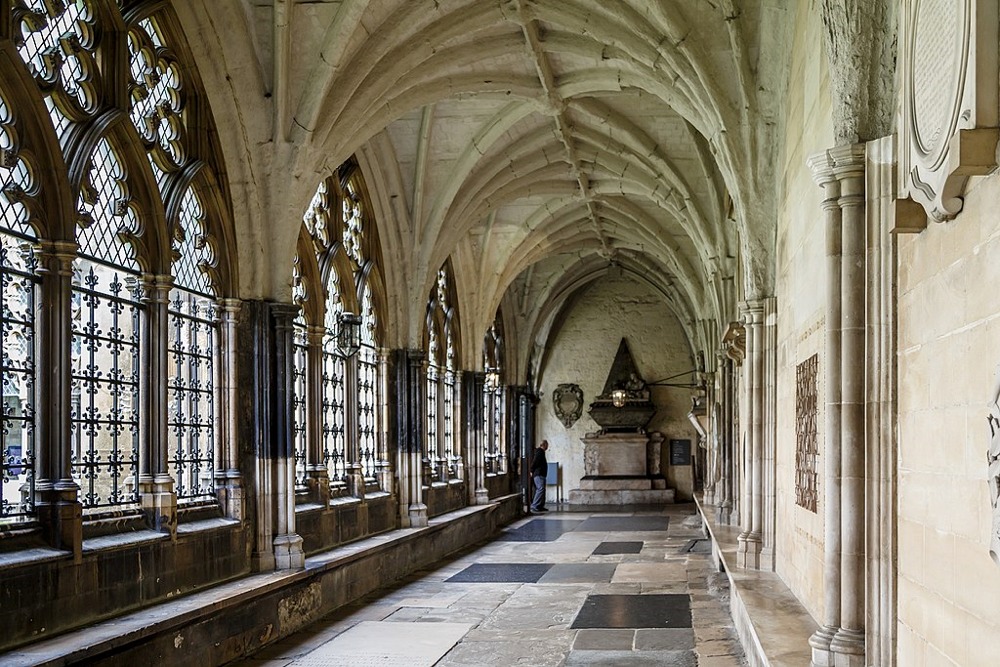 Westminster Abbey's West cloister.