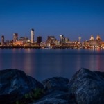 Liverpool Skyline at Night Professional Photo